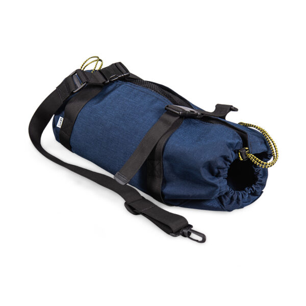 City bag for dachsund made in cordura blue